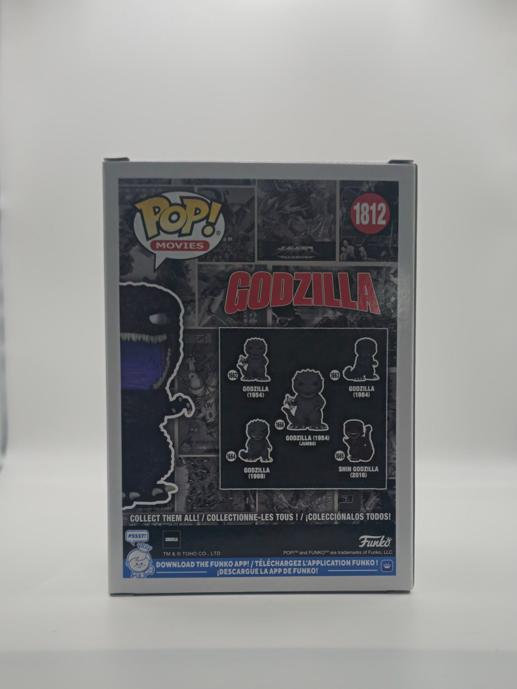 Funko Pop Shin Godzilla #1812 - back of box