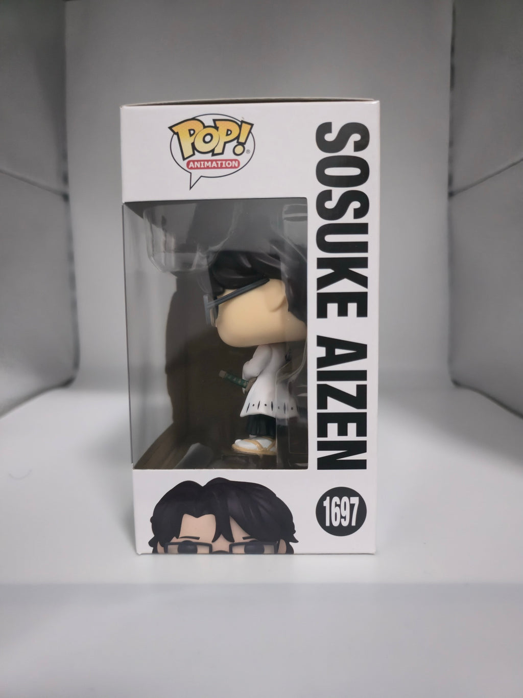 Funko Pop! Sosuke Aizen #1697 Bleach side of box