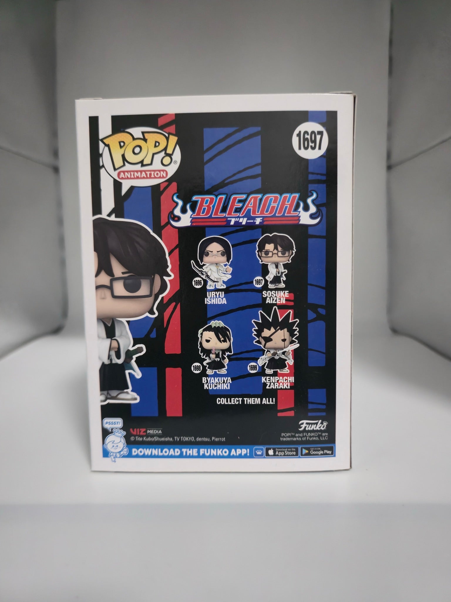 Funko Pop! Sosuke Aizen #1697 Bleach back of box