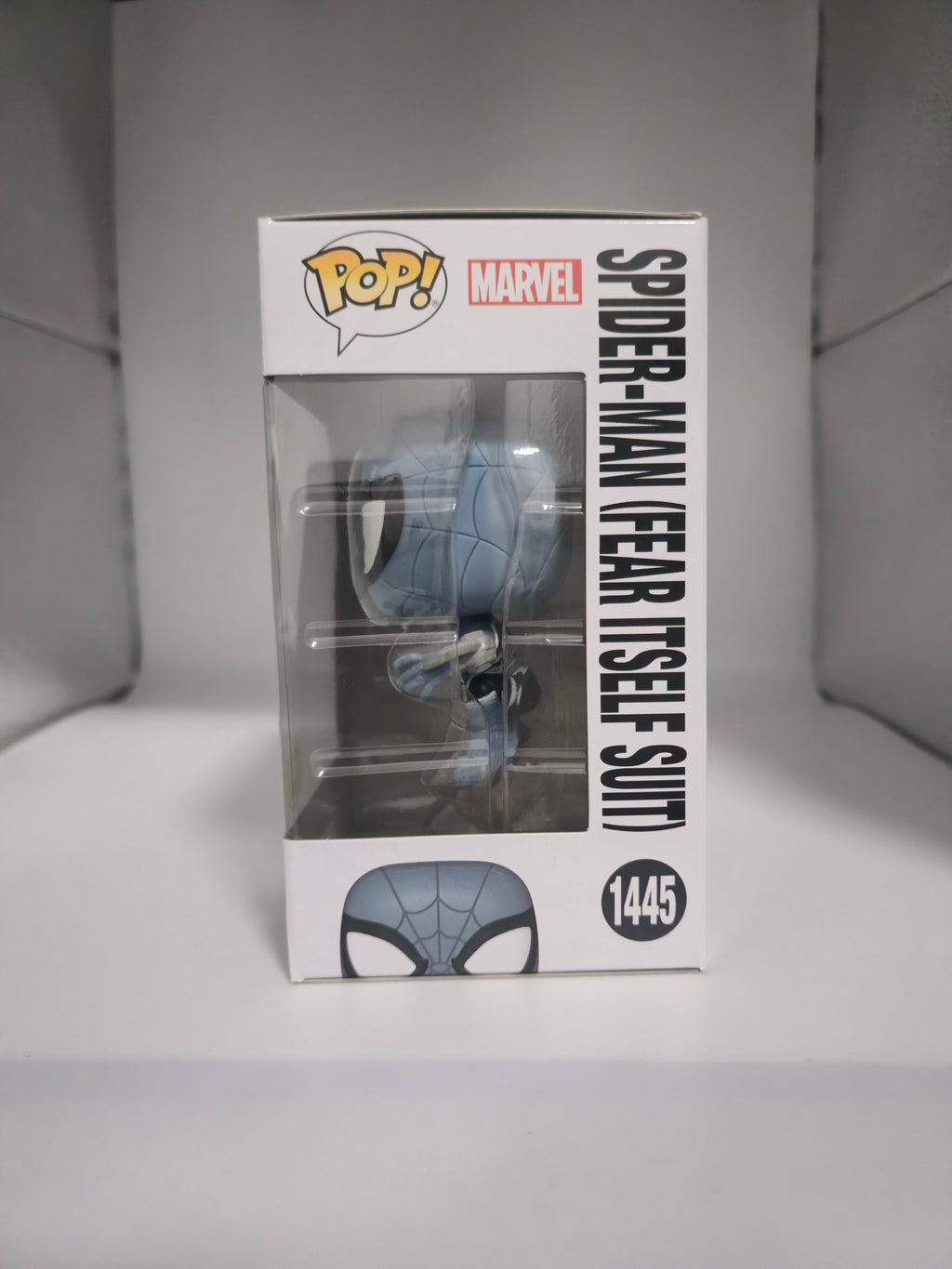 Spider-Man (Fear Itself Suit) Funko Pop #1445 side of box