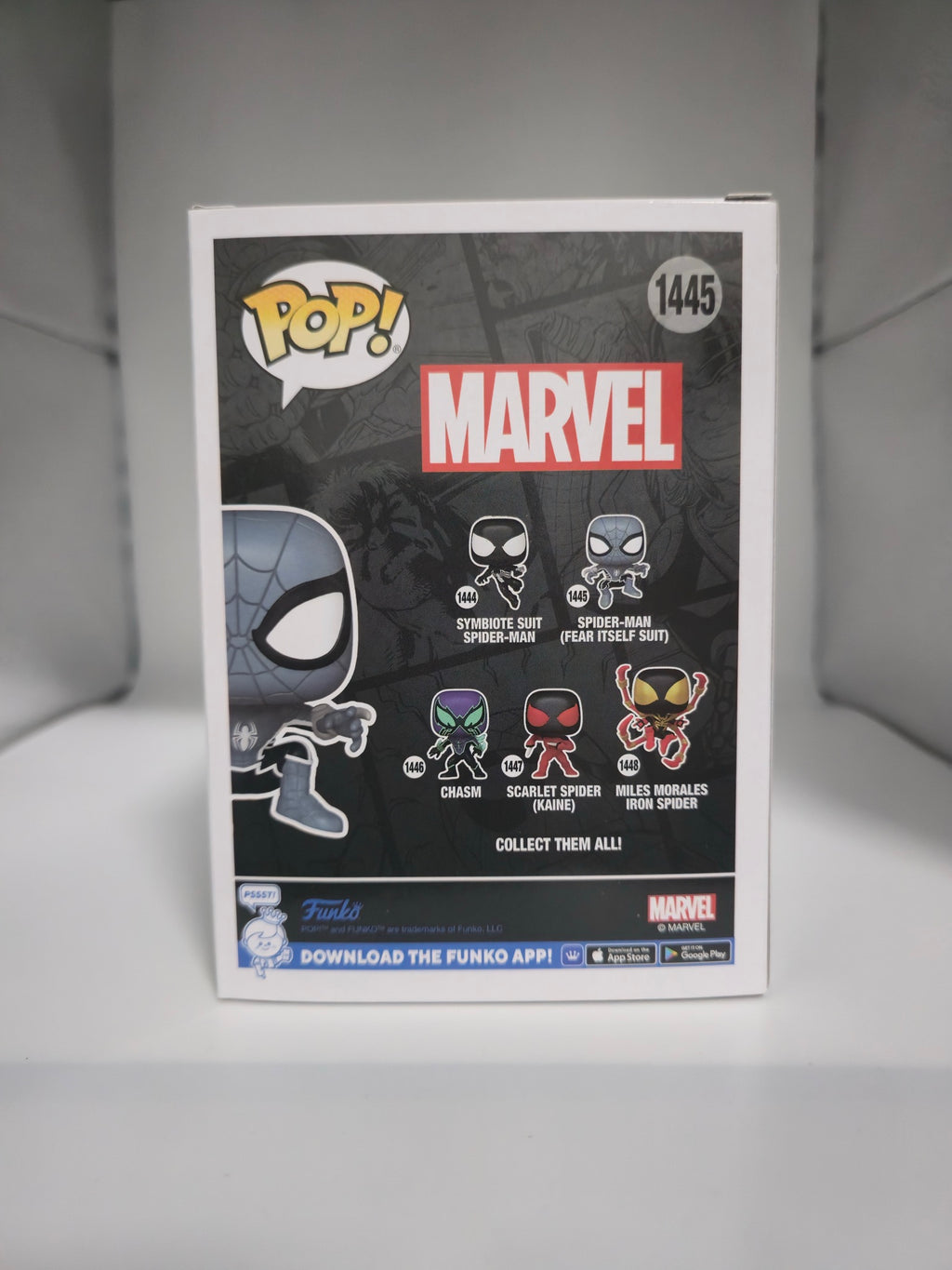 Spider-Man (Fear Itself Suit) Funko Pop #1445 back of box