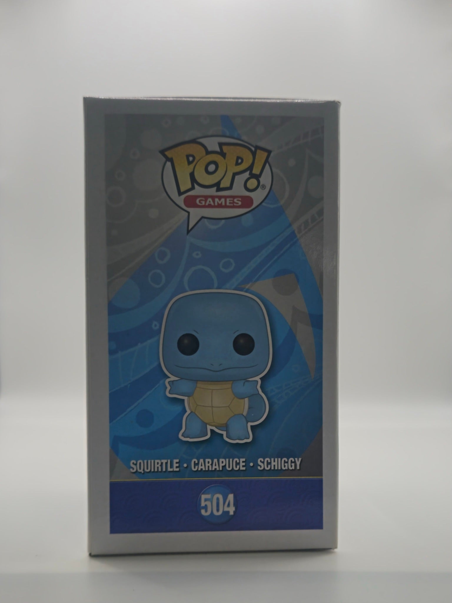 Funko Pop Squirtle #504 Diamond - other side of box