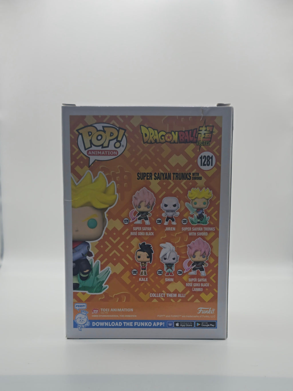 Funko Pop Super Saiyan Trunks #1281 - back of box