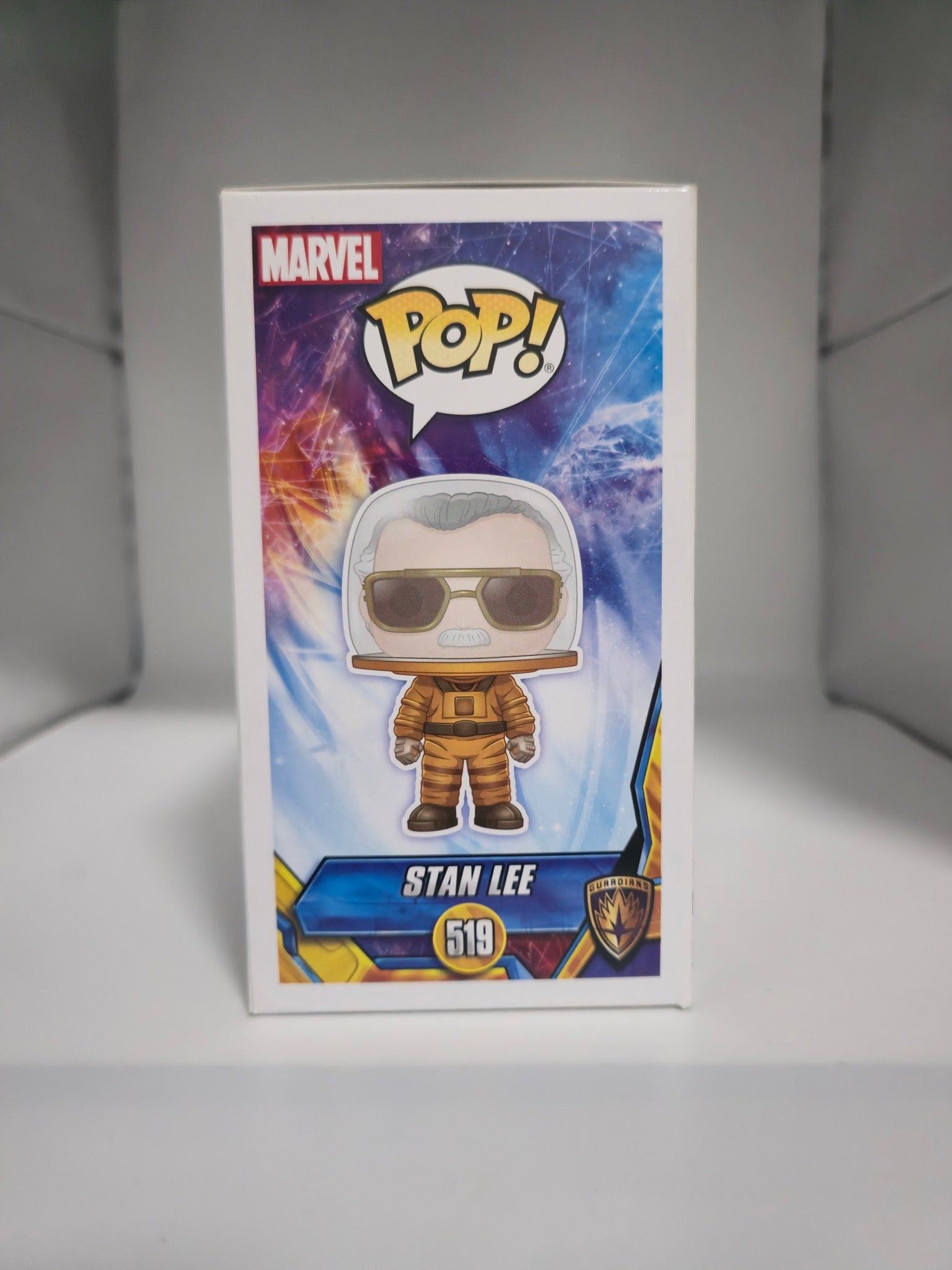 Stan Lee Astronaut Funko Pop #519 other side of box