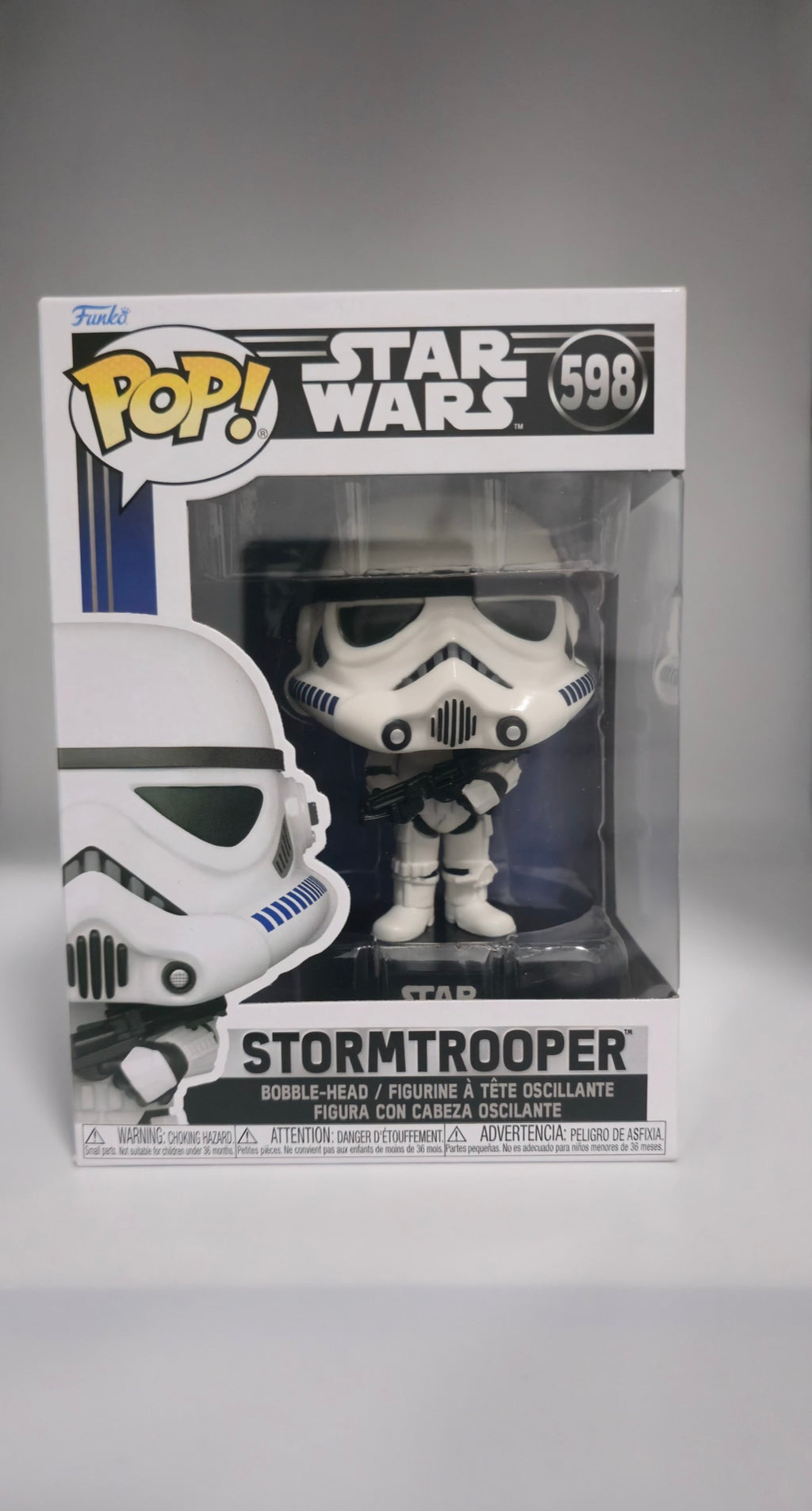 Funko Pop! Star Wars Stormtrooper #598 front of box