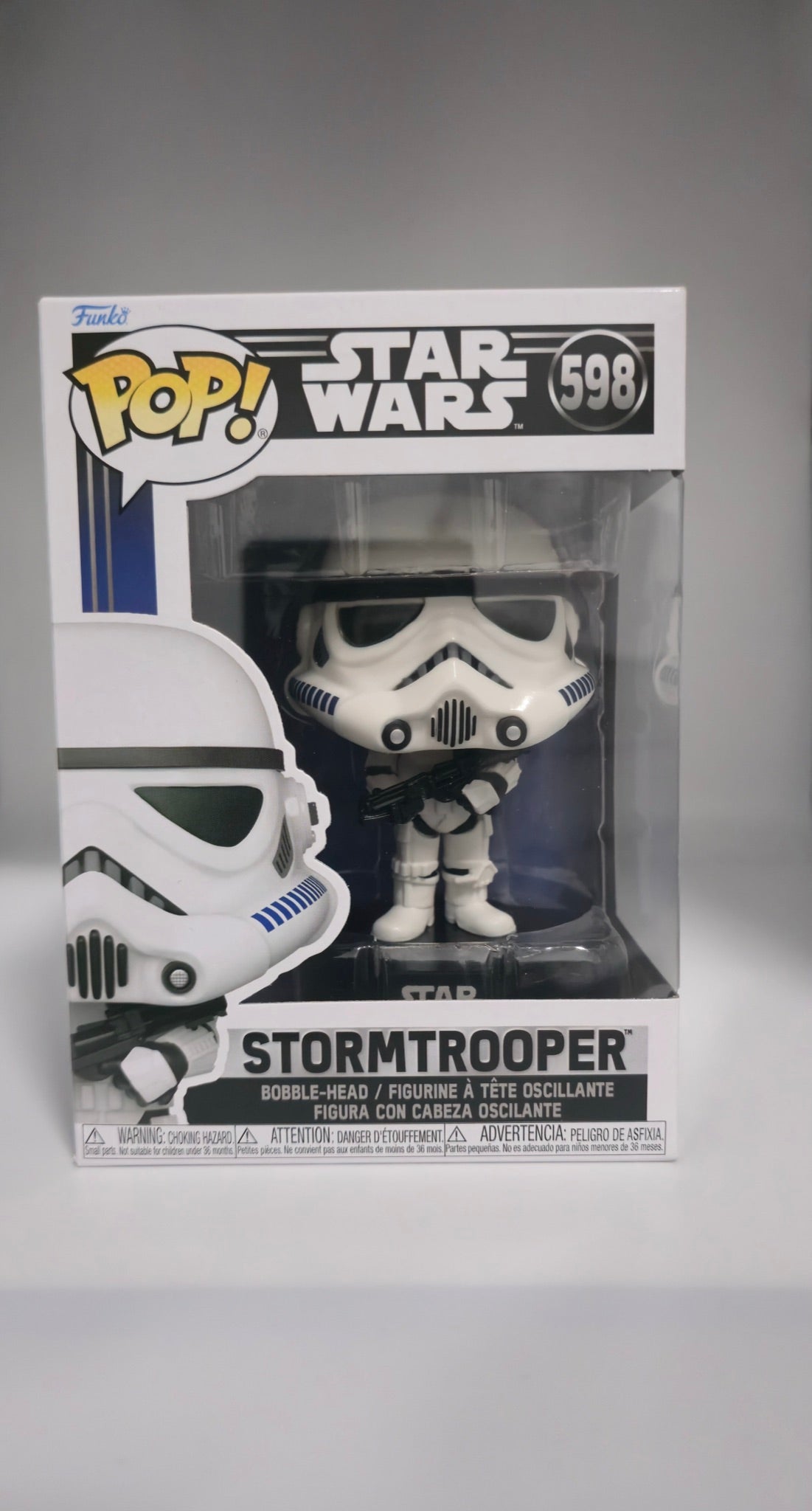 Funko Pop! Star Wars Stormtrooper #598 front of box