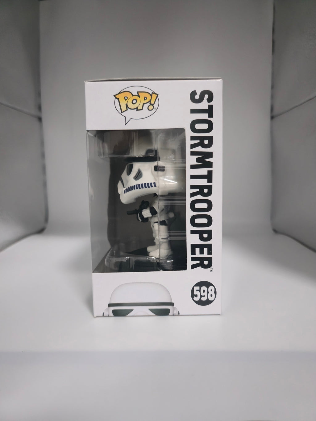Funko Pop! Star Wars Stormtrooper #598 side of box