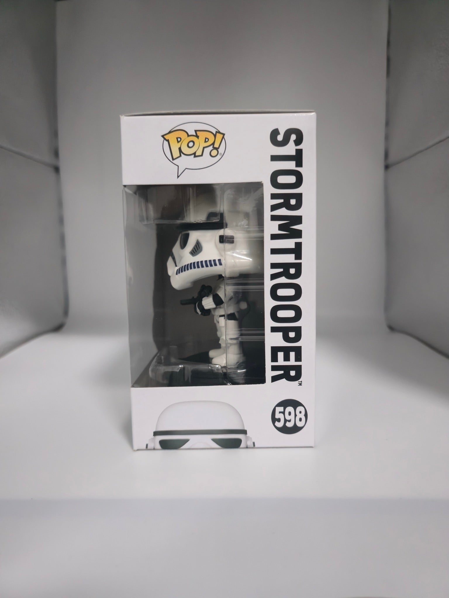 Funko Pop! Star Wars Stormtrooper #598 side of box