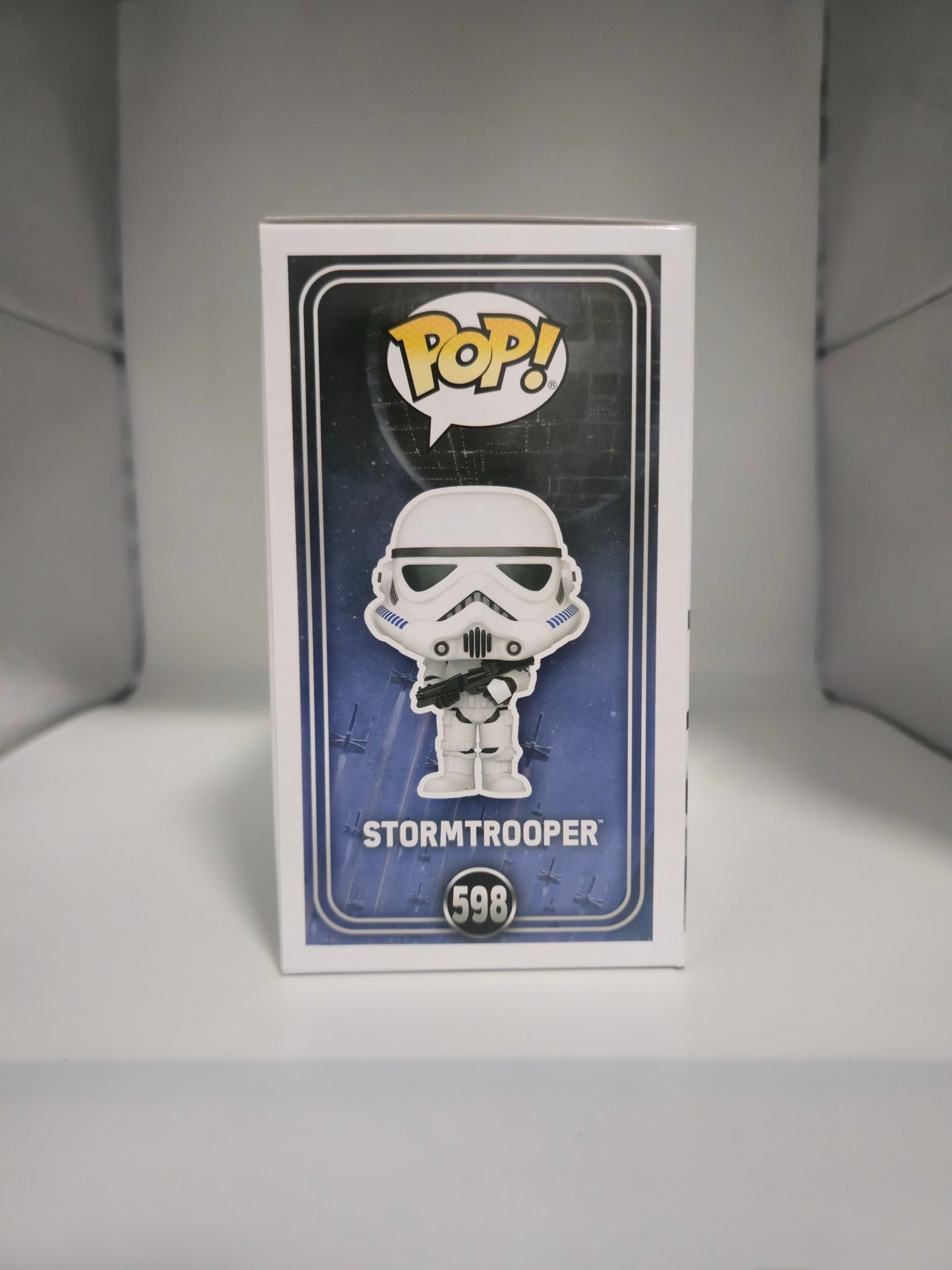 Funko Pop! Star Wars Stormtrooper #598 other side of box