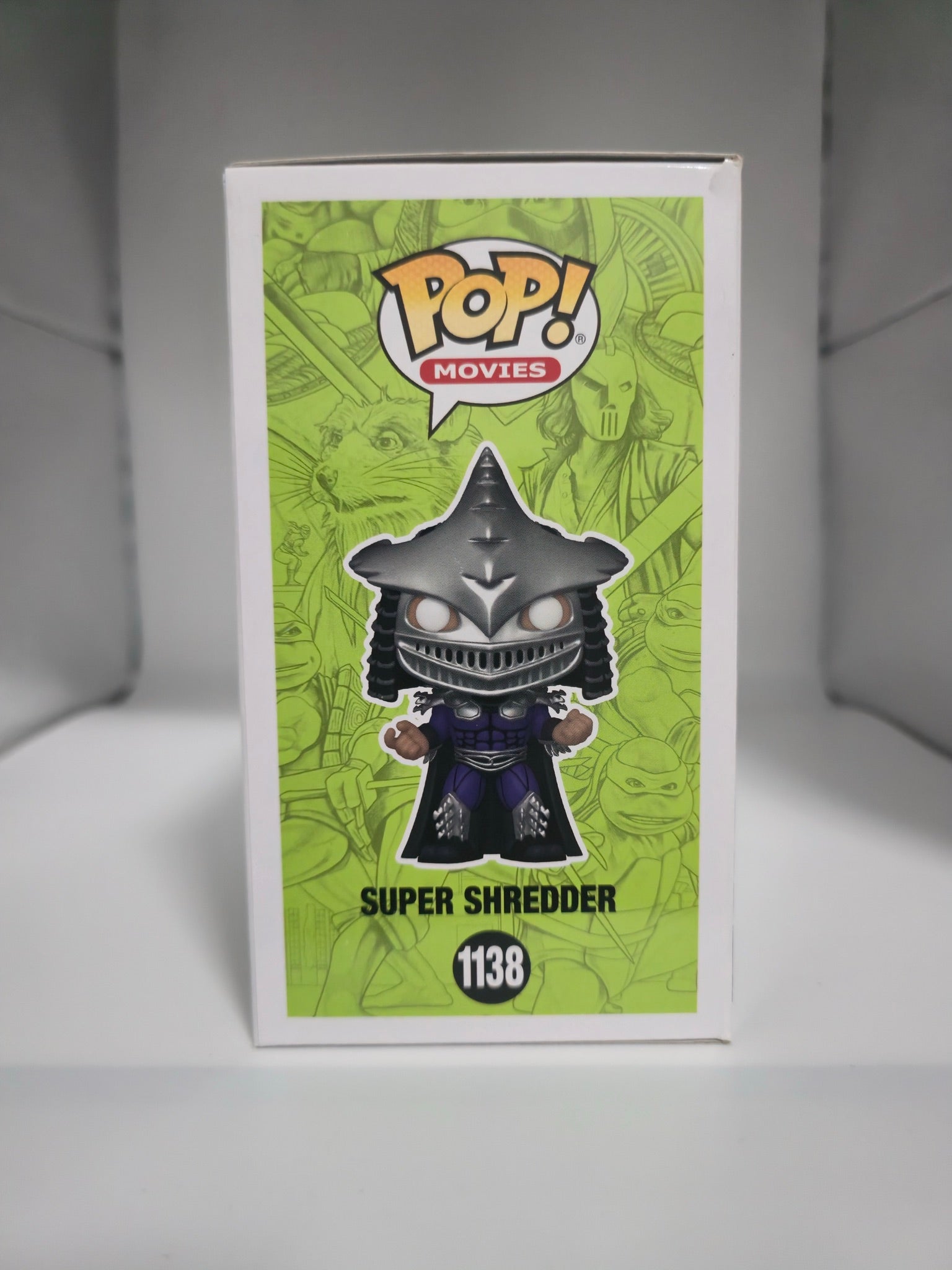 Funko Pop! Super Shredder #1138 TMNT side of box