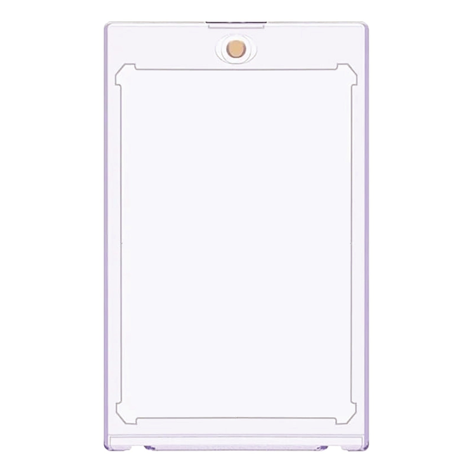 Magnetic one-touch hard card case for single trading cards