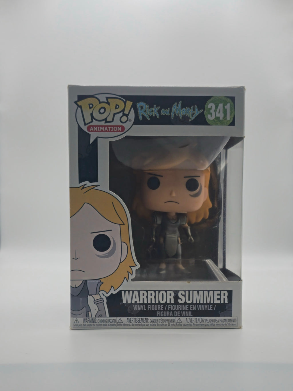 Funko Pop Rick and Morty Warrior Summer #341 - front of box