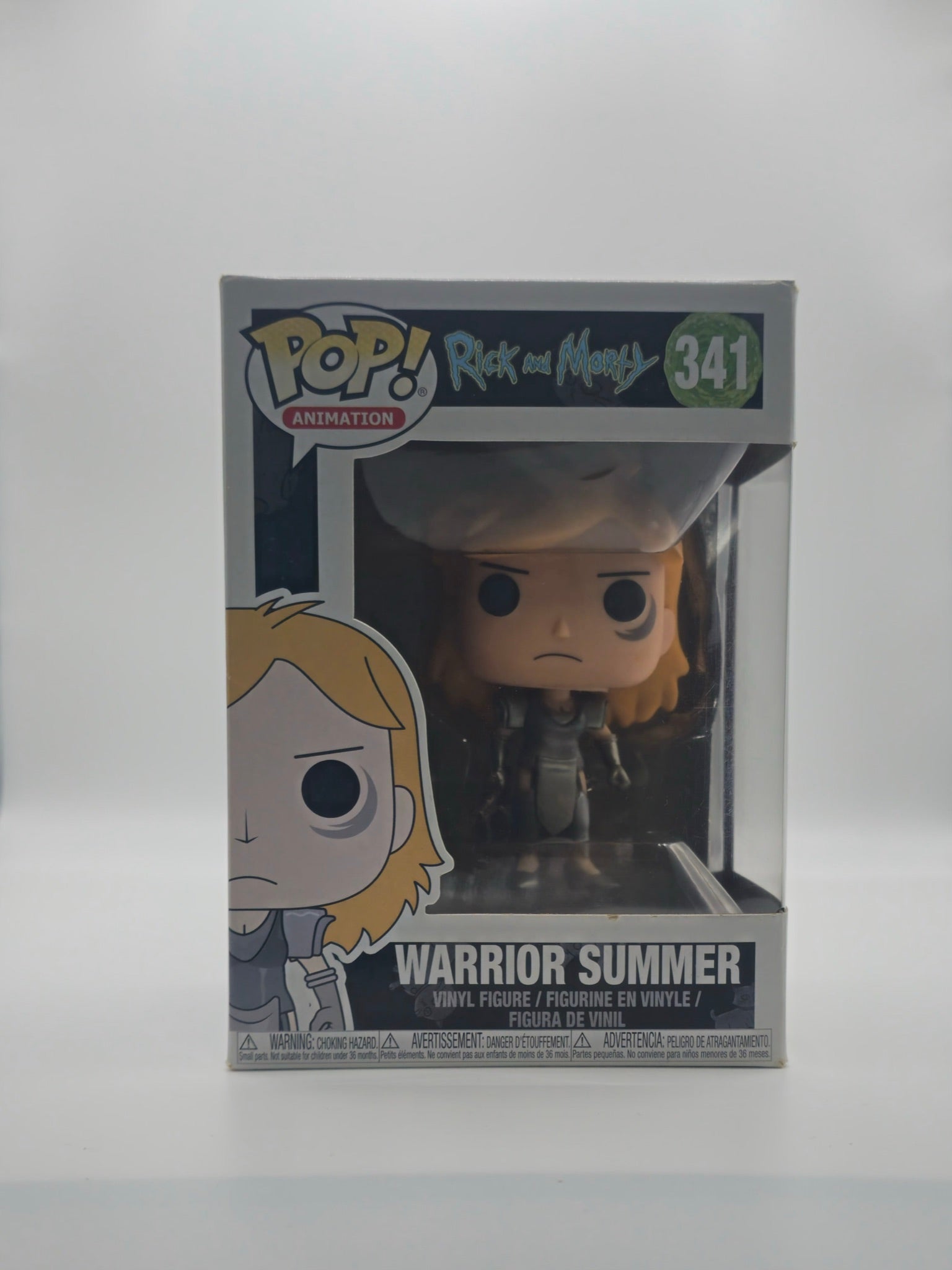Funko Pop Rick and Morty Warrior Summer #341 - front of box