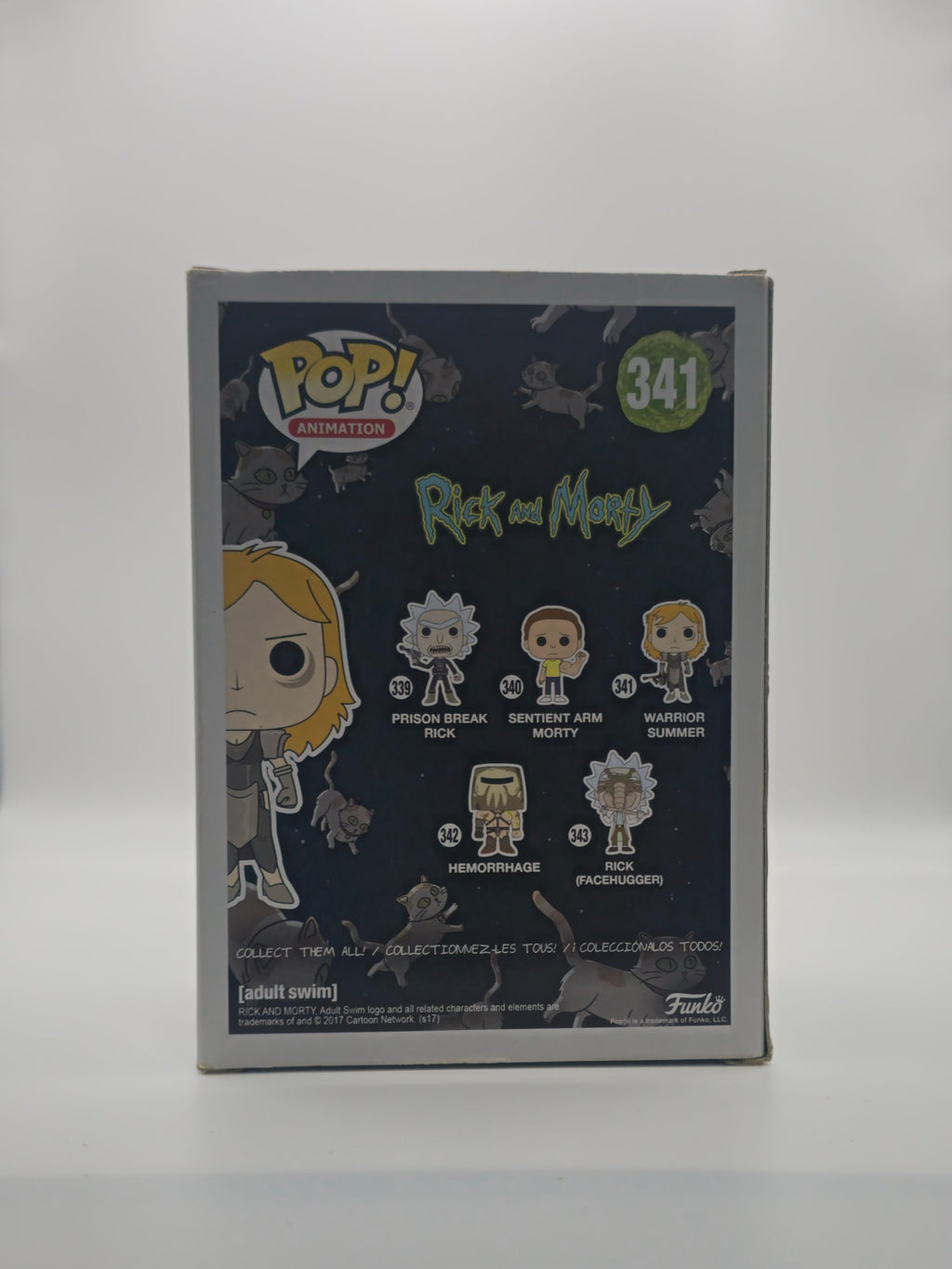 Funko Pop Warrior Summer #341 - back of box