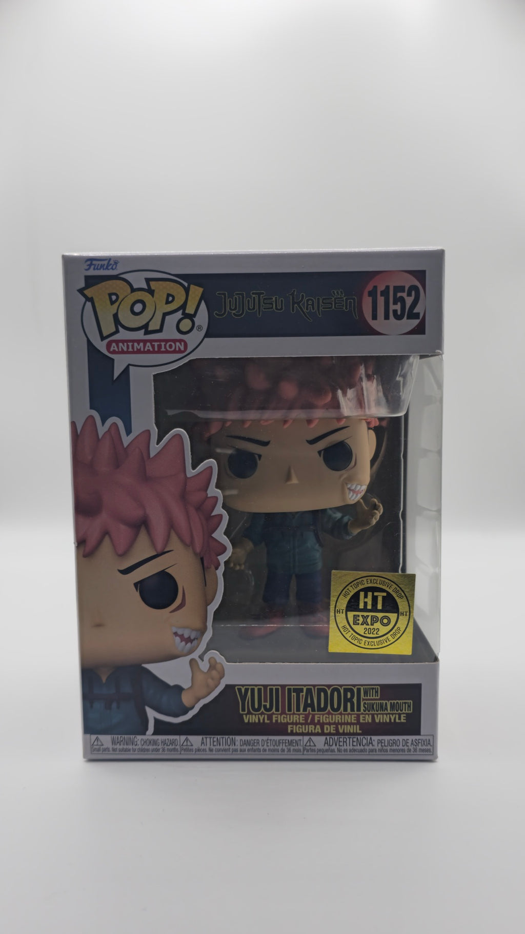 Funko Pop! Animation: Jujutsu Kaisen - Yuji Itadori (with Sukuna Mouth) #1152 (HT Expo 2023 Exclusive)